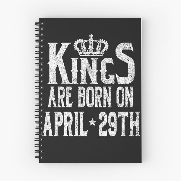 Item preview, Kings Are Born On April 29th Funny Birthday T-Shirt designed and sold by Tee Kaboom!.