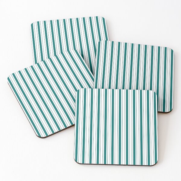 Item preview, Green And White Vertical Striped designed and sold by OutcastBrain.