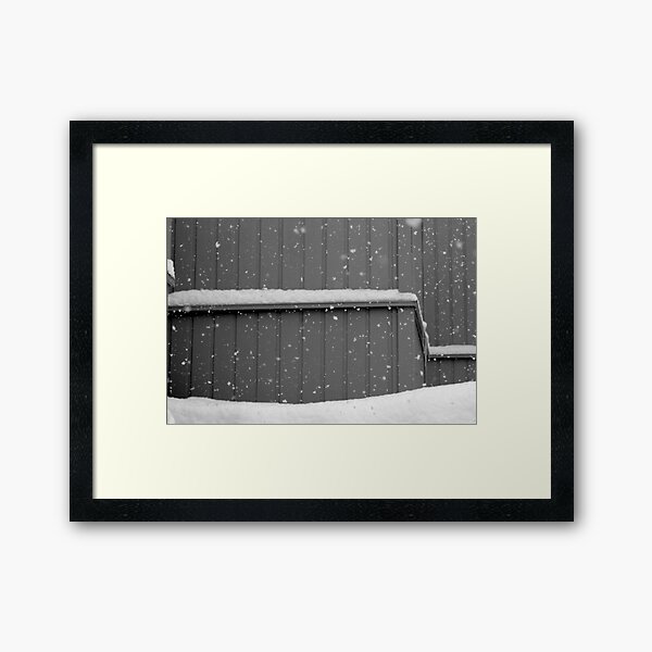 big snowflakes Framed Art Print