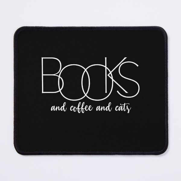 Item preview, Books and Coffee and Cats | Bookworm, Book Lover Gift, Cat lover designed and sold by grandlovely.