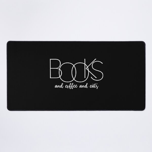 Item preview, Books and Coffee and Cats | Bookworm, Book Lover Gift, Cat lover designed and sold by grandlovely.