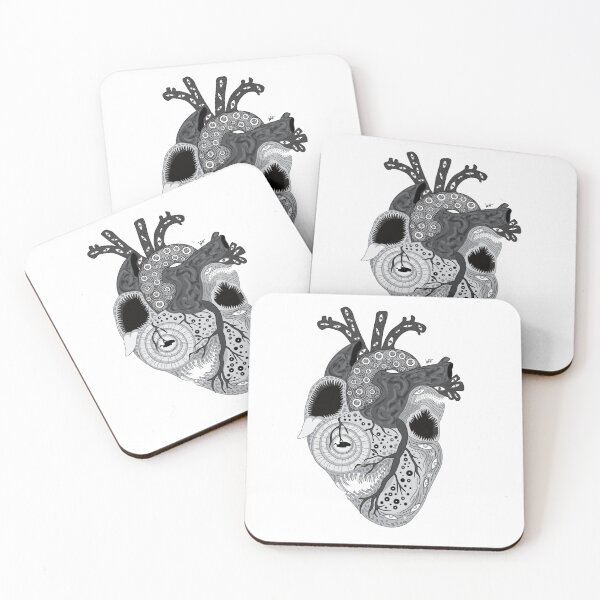 Item preview, Eldritch Heart (Grayscale) designed and sold by MunchbudInk.
