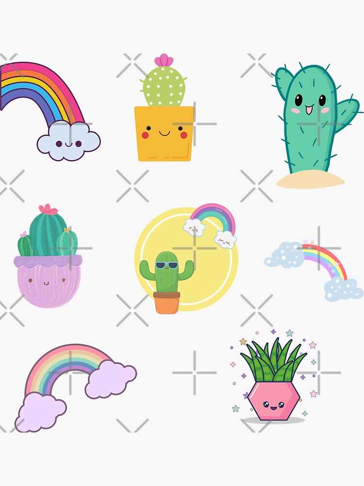 Kawaii Doodles, Cactus Stickers, Kawaii Cute, Tumblr