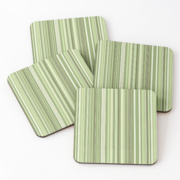 Item preview, Green And White Vertical Striped designed and sold by OutcastBrain.