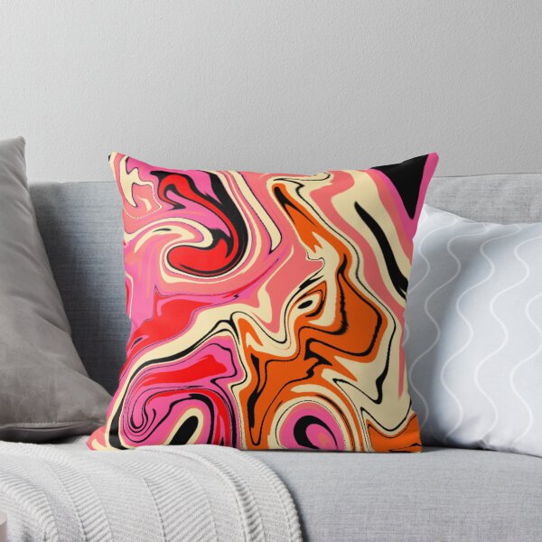 Item preview, Abstract Liquid Art Pattern Pink, Orange, and Red designed and sold by quinellie.