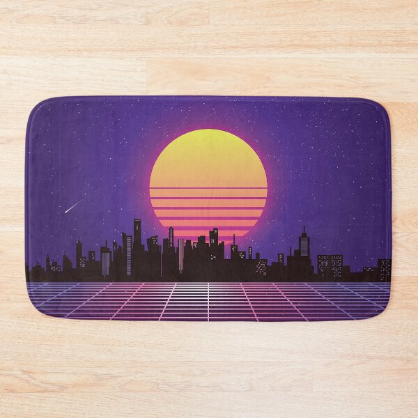Item preview, Retrowave City 80s style sun designed and sold by leen12 Art Designs Prints.