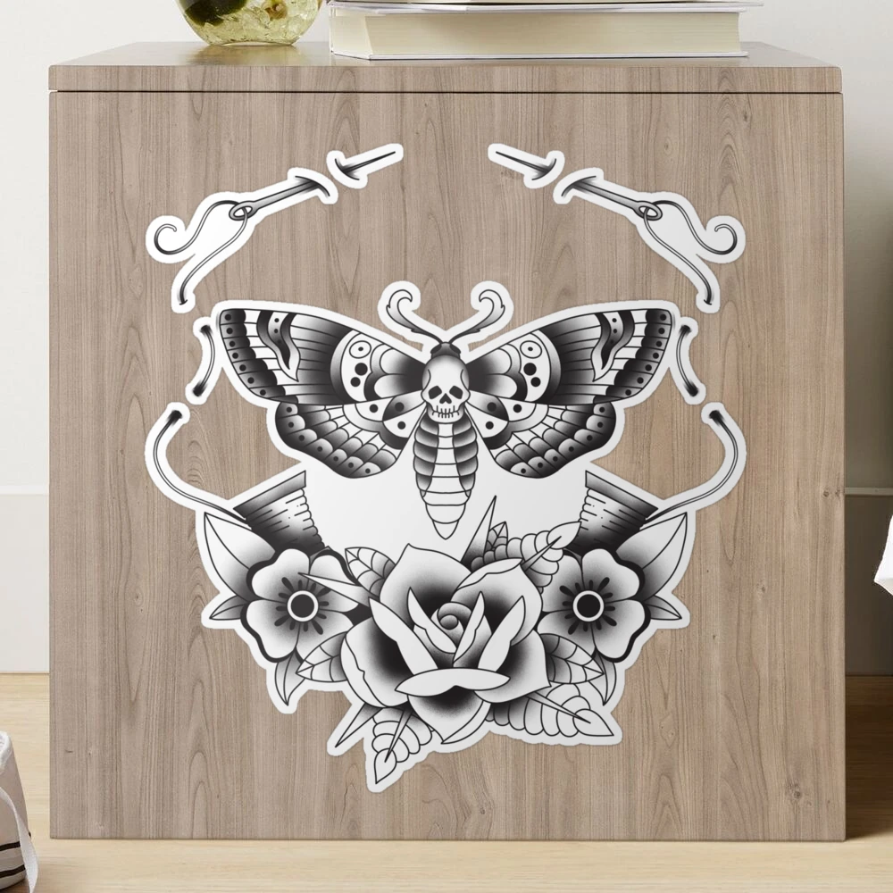 Moth Sticker Pack of 3 — Yvette Lab Fine Art Studios
