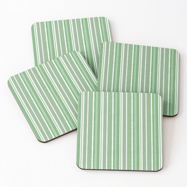 Item preview, Green And White Vertical Striped designed and sold by OutcastBrain.