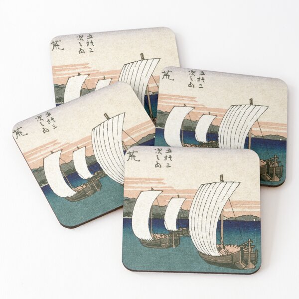 Item preview, 19th C. Japanese Ships on Lake Hamana designed and sold by historicimage.