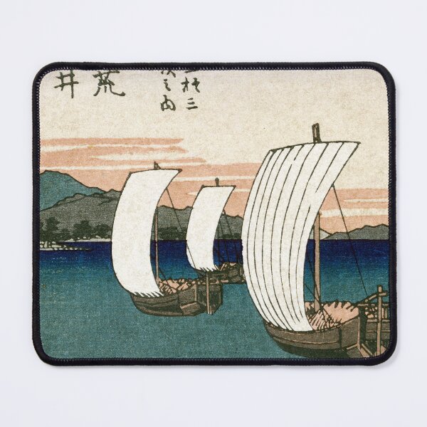 Item preview, 19th C. Japanese Ships on Lake Hamana designed and sold by historicimage.
