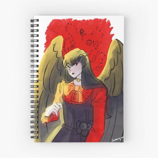 Item preview, black and red girl with wings designed and sold by iamasquare.