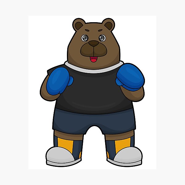Item preview, Bear Boxer Boxing gloves Boxing designed and sold by Snabdesign84.