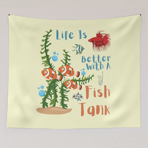 Item preview, Life Is Better With A Fish Tank designed and sold by Alieso.