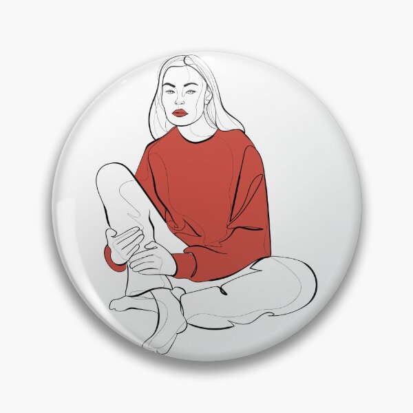 Item preview, woman sitting designed and sold by ebzil studio.