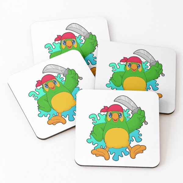 Item preview, Parrot as Pirate with Sword designed and sold by Snabdesign84.