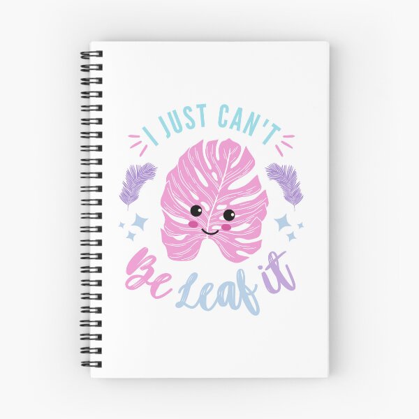 Item preview, I Just Can't BeLeaf It Slogan | Purple, Blue, Pink & Turquoise Kawaii Pastel Monstera Leaf designed and sold by AurayaStudio.