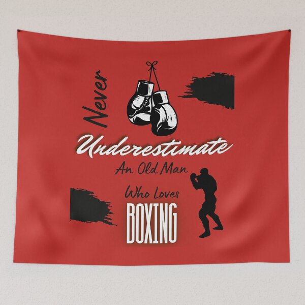 Item preview, Never Underestimate An Old Man Who Loves Boxing Mens Father's Day designed and sold by Alieso.