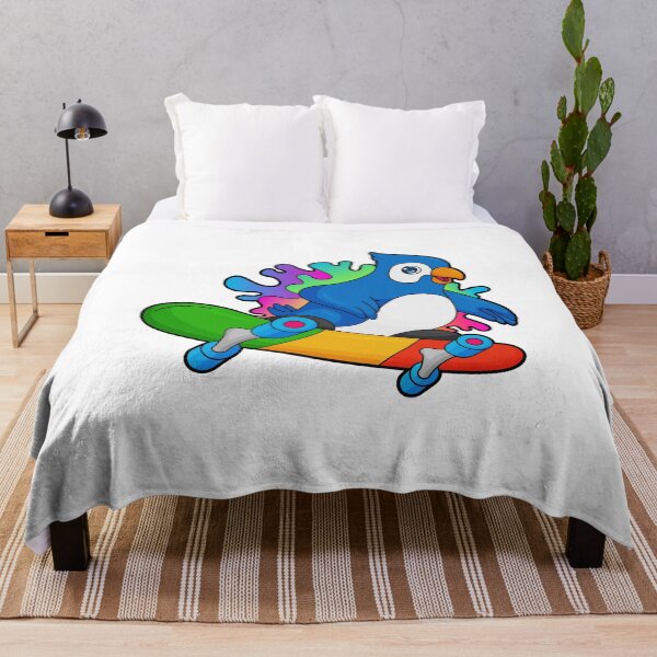 Item preview, Parrot as Skater with Skateboard designed and sold by Snabdesign84.