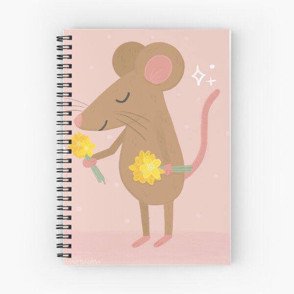 Item preview, Spring Mouse - Little Mouse with Flowers designed and sold by SleepyLilSloth.