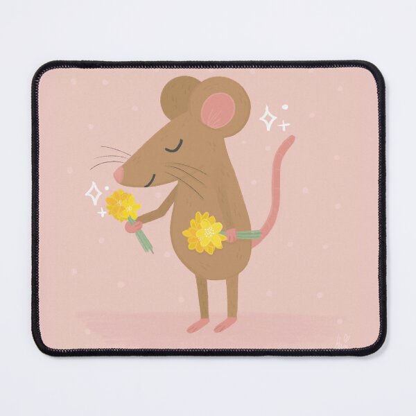 Item preview, Spring Mouse - Little Mouse with Flowers designed and sold by SleepyLilSloth.