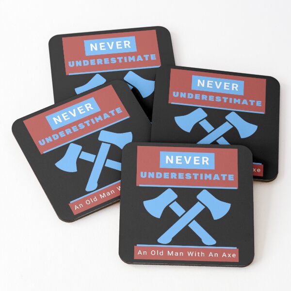 Item preview, Never Underestimate An Old Man With An Axe Funny Fathers day designed and sold by Alieso.