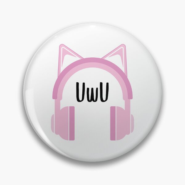 Item preview, UwU - Headphones Kawaii (Black) designed and sold by FilipeFerreira.