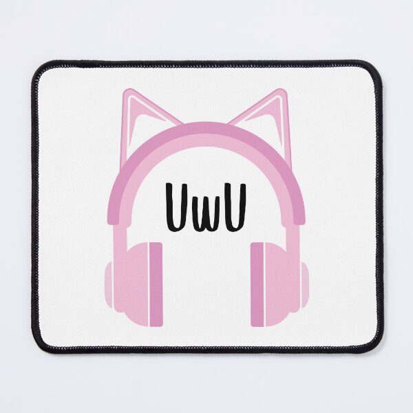 Item preview, UwU - Headphones Kawaii (Black) designed and sold by FilipeFerreira.