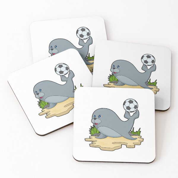 Item preview, Seal as Soccer player with Soccer designed and sold by Snabdesign84.