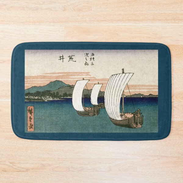 Item preview, 19th C. Japanese Ships on Lake Hamana designed and sold by historicimage.