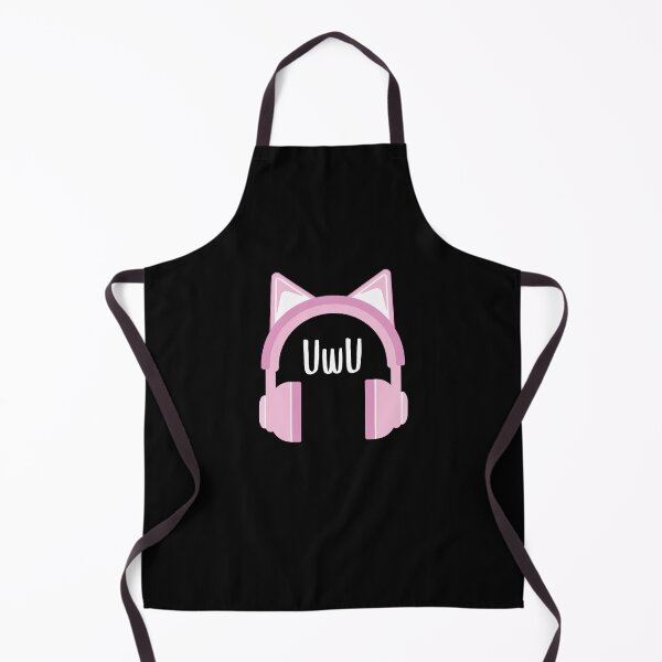 Item preview, UwU - Headphones Kawaii (White/Black BG) designed and sold by FilipeFerreira.