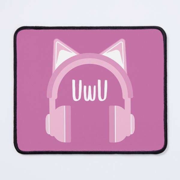 Item preview, UwU - Headphones Kawaii (Pink BG) designed and sold by FilipeFerreira.