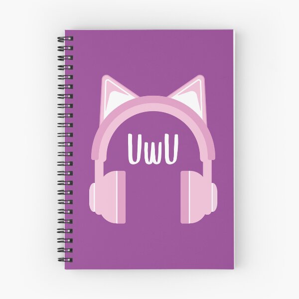 Item preview, UwU - Headphones Kawaii (Purple BG) designed and sold by FilipeFerreira.