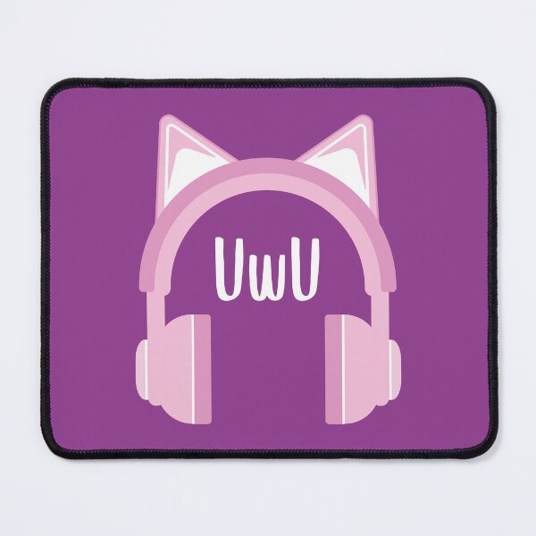 Item preview, UwU - Headphones Kawaii (Purple BG) designed and sold by FilipeFerreira.
