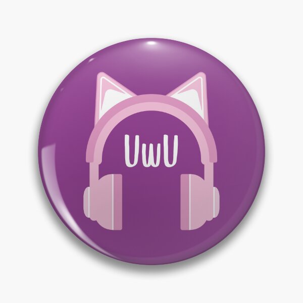 Item preview, UwU - Headphones Kawaii (Purple BG) designed and sold by FilipeFerreira.