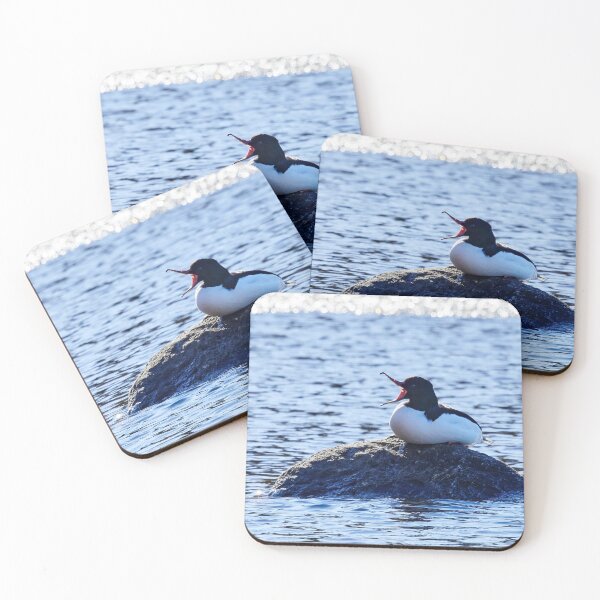 Item preview, Yawn. Common merganser designed and sold by Jouko Lehto Photography.
