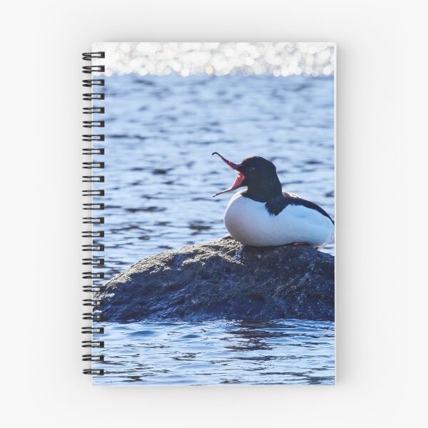 Item preview, Yawn. Common merganser designed and sold by Jouko Lehto Photography.