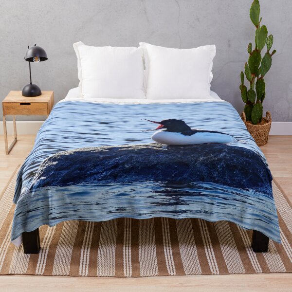 Item preview, Yawn. Common merganser designed and sold by Jouko Lehto Photography.