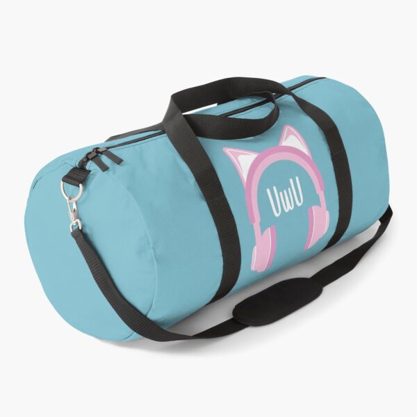 Item preview, UwU - Headphones Kawaii (Cute Blue BG) designed and sold by FilipeFerreira.