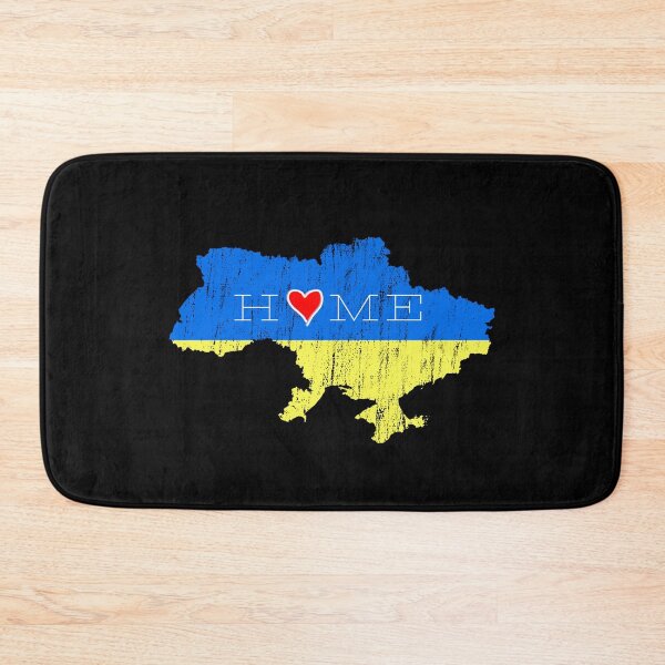 Item preview, Ukrainian Home Is Where the Heart Is Distressed Map designed and sold by Aide.