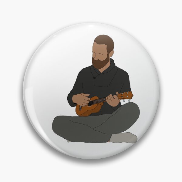 Item preview, Man Playing The Ukulele line art (colour) designed and sold by limitLIS.