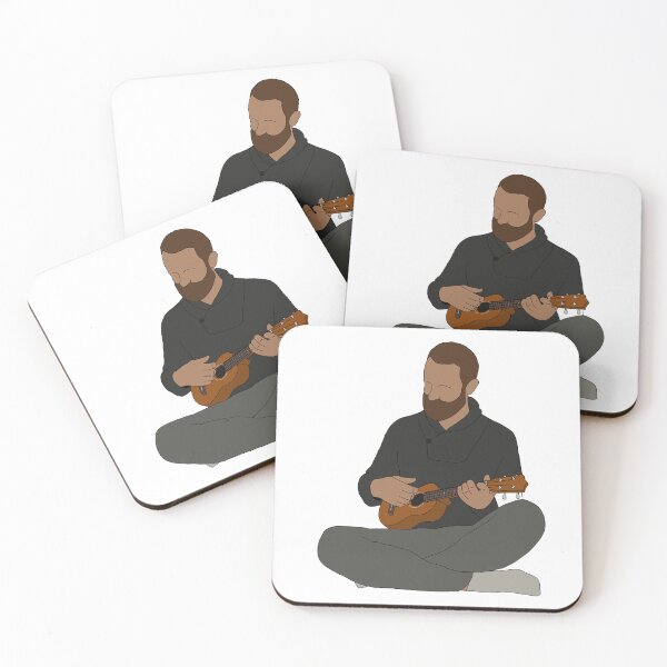 Item preview, Man Playing The Ukulele line art (colour) designed and sold by limitLIS.