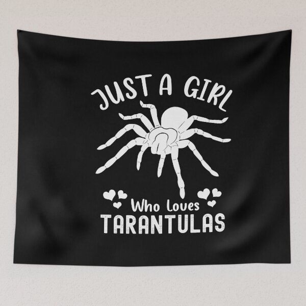 Item preview, just a girl who loves Tarantulas, tarantula lover tee, cute spider themed gift for girls who love spiders designed and sold by PRINTED ..