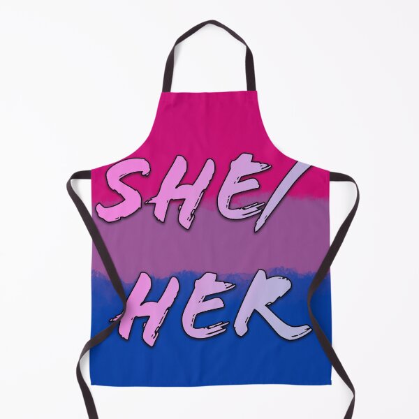 Item preview, SHE / HER BISEXUAL PRONOUN BADGE designed and sold by SaturnUmbreon.