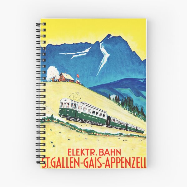 Item preview, S T. GALLEN GAIS APPENZELL Electr. Arte publicitario turístico de los Alpes suizos del tren eléctrico Bahn Póster designed and sold by retroposters.