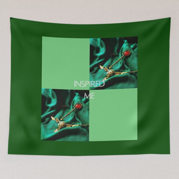 Item preview, gold jewelry in green background designed and sold by APURU.