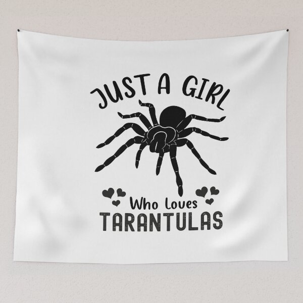 Item preview, just a girl who loves Tarantulas, tarantula lover tee, cute spider themed gift for girls who love spiders designed and sold by PRINTED ..