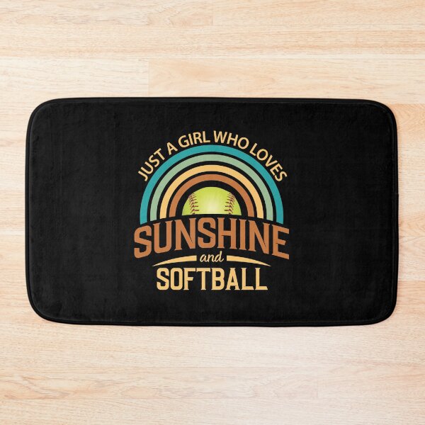 Item preview, Solo una chica que ama la luz del sol y el sóftbol Rainbow Fastpitch designed and sold by 99Fastpitch.