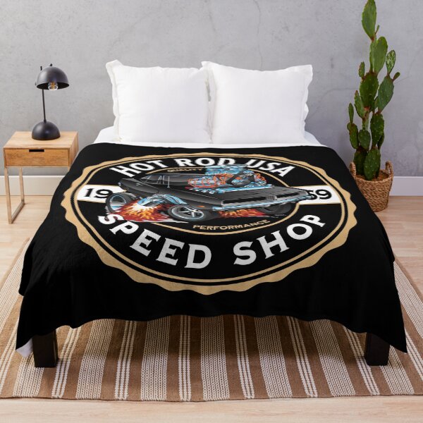 Item preview, Hot Rod USA Classic Muscle Car Speed Shop Cartoon designed and sold by hobrath.