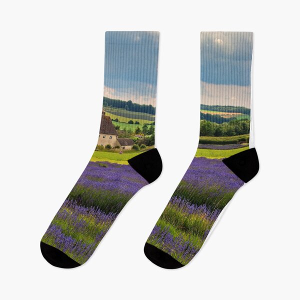 Item preview, Lavender Field Summer Flowers Cotswolds England designed and sold by AndyEvansPhotos.