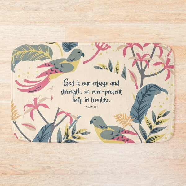 Item preview, Psalm 46:1, God is our Refuge - Bible Quote designed and sold by StudioCitrine.